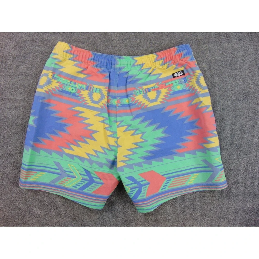 Rowdy Gentleman Swim Trunks Mens XL Multicolor‎ Aztec Geometric Shorts